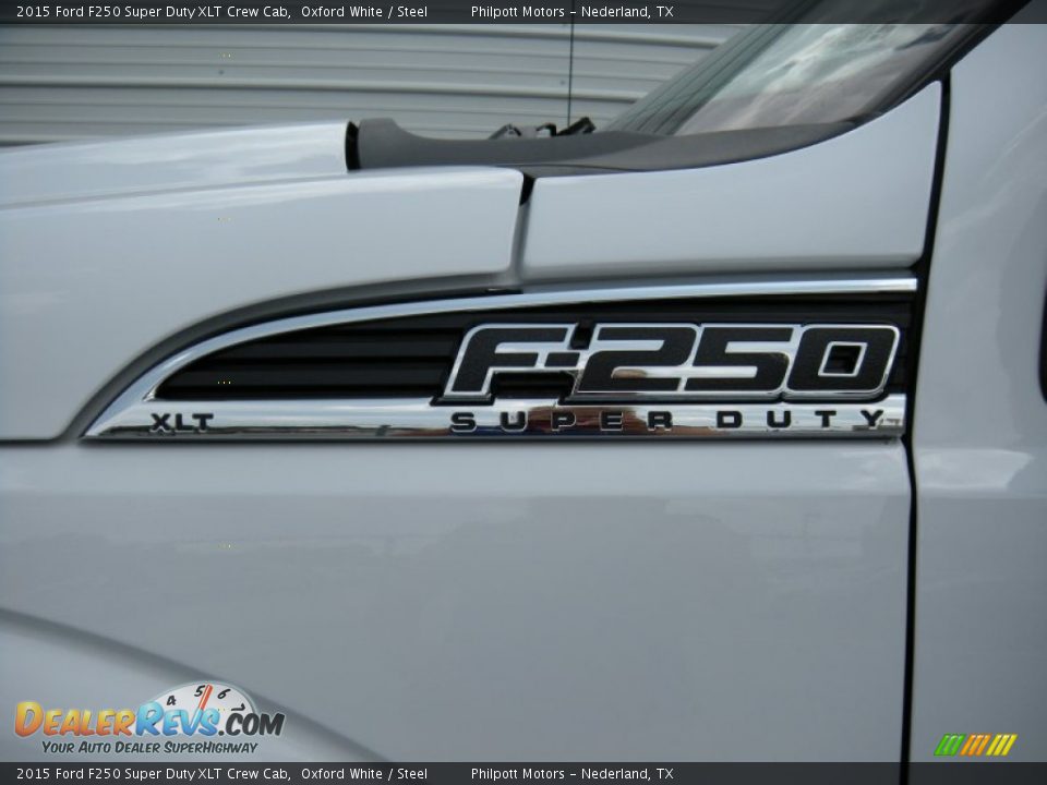 2015 Ford F250 Super Duty XLT Crew Cab Oxford White / Steel Photo #14
