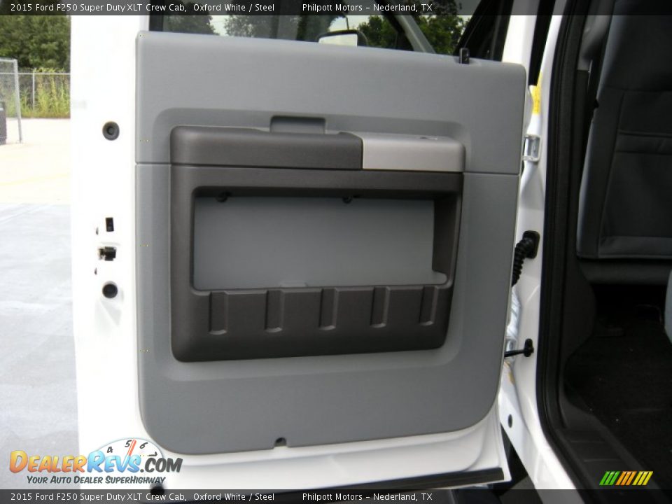 2015 Ford F250 Super Duty XLT Crew Cab Oxford White / Steel Photo #22