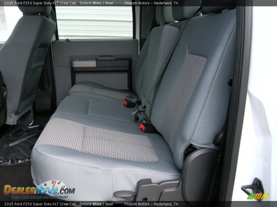 2015 Ford F250 Super Duty XLT Crew Cab Oxford White / Steel Photo #23