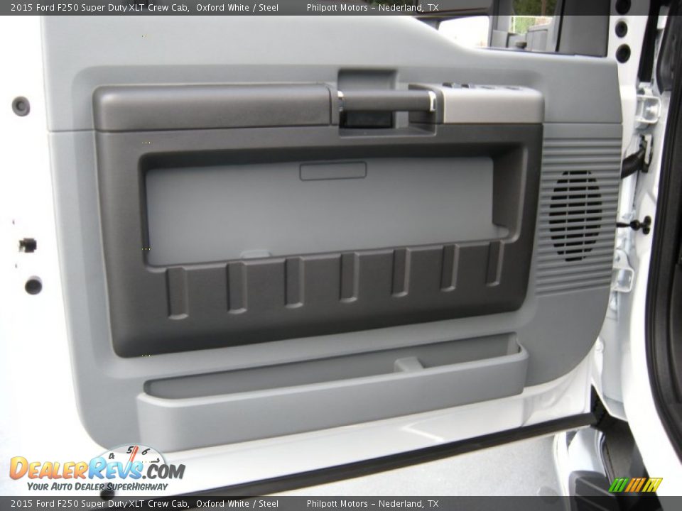 2015 Ford F250 Super Duty XLT Crew Cab Oxford White / Steel Photo #24