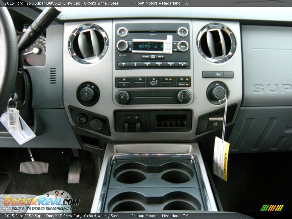 2015 Ford F250 Super Duty XLT Crew Cab Oxford White / Steel Photo #29