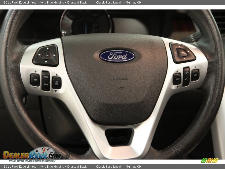 2011 Ford Edge Limited Kona Blue Metallic / Charcoal Black Photo #6