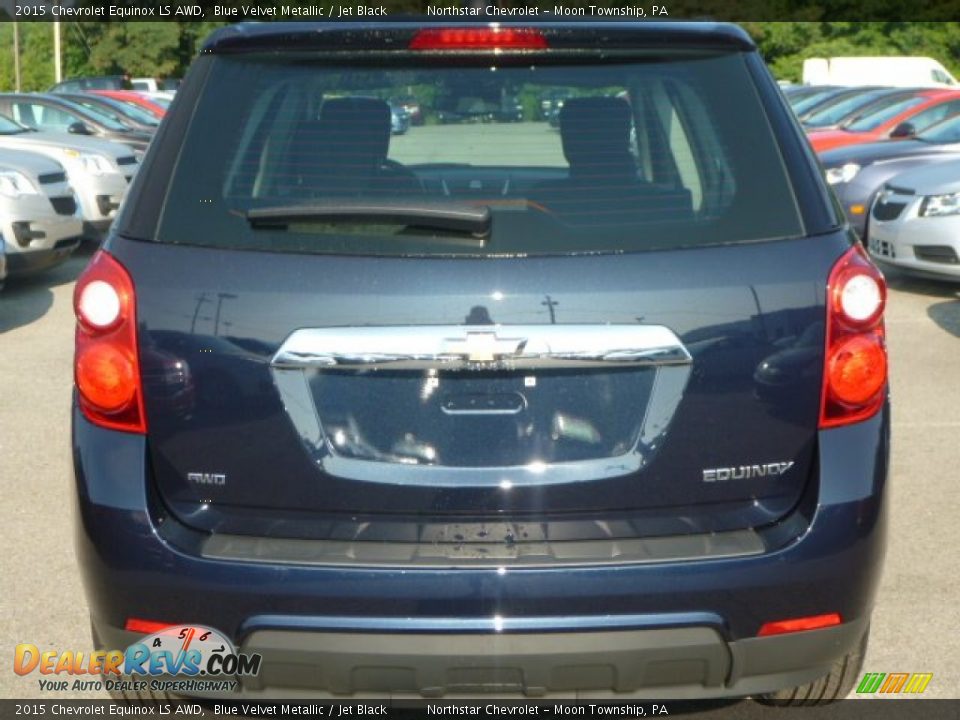 2015 Chevrolet Equinox LS AWD Blue Velvet Metallic / Jet Black Photo #4
