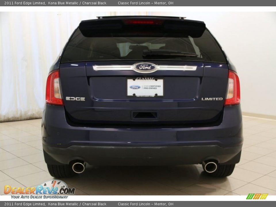 2011 Ford Edge Limited Kona Blue Metallic / Charcoal Black Photo #18