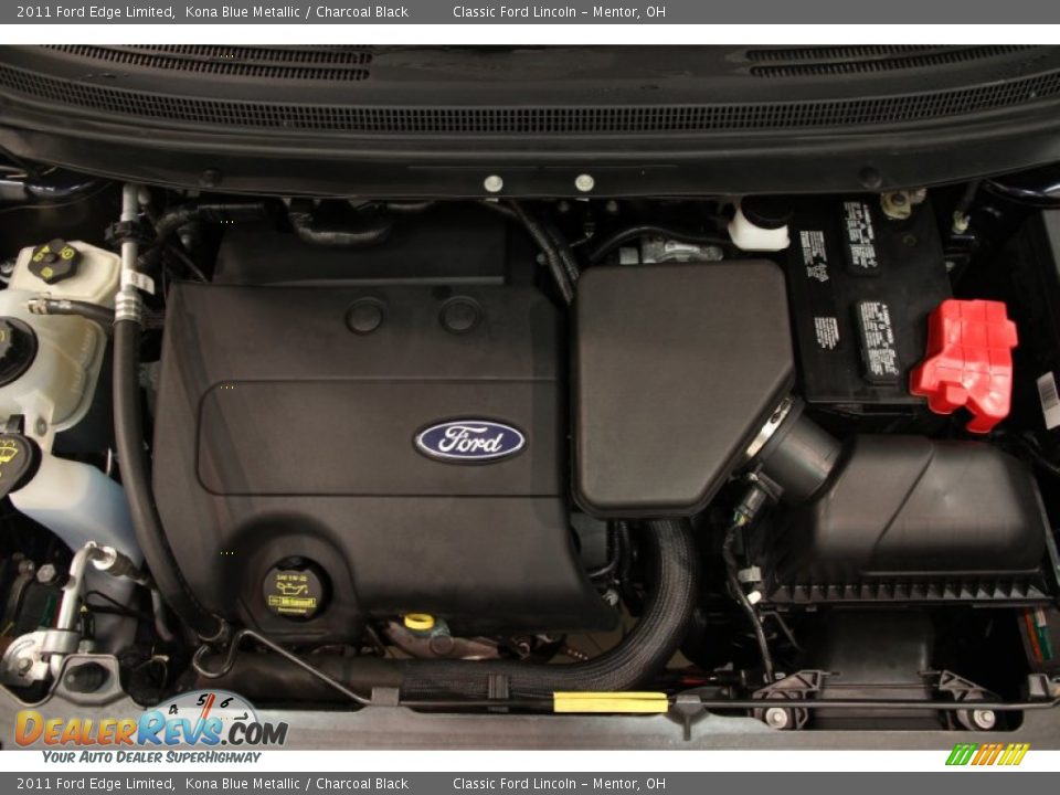 2011 Ford Edge Limited Kona Blue Metallic / Charcoal Black Photo #19