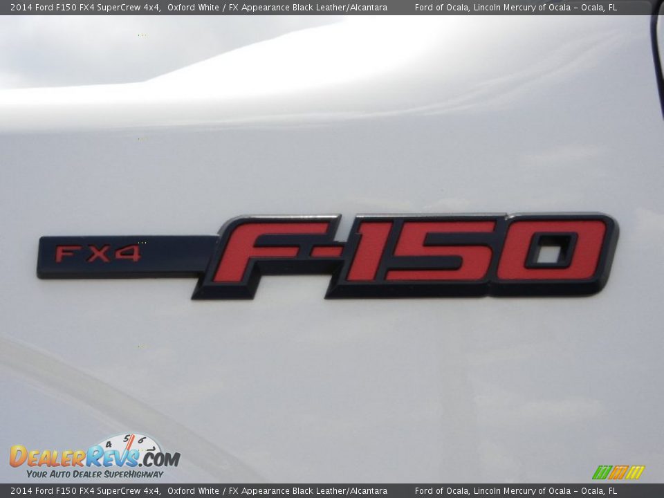 2014 Ford F150 FX4 SuperCrew 4x4 Oxford White / FX Appearance Black Leather/Alcantara Photo #5