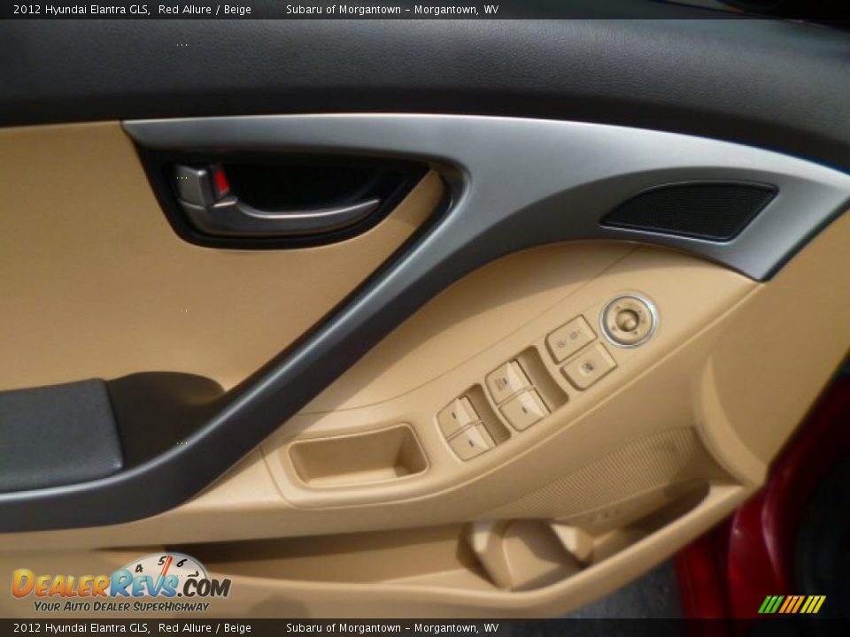 2012 Hyundai Elantra GLS Red Allure / Beige Photo #16