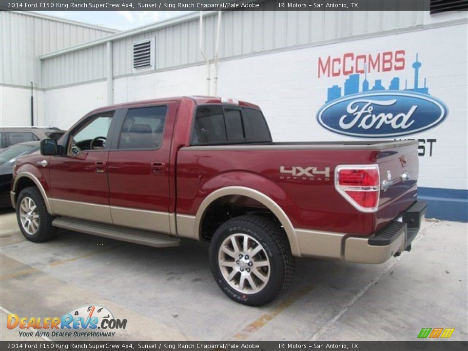 2014 Ford F150 King Ranch SuperCrew 4x4 Sunset / King Ranch Chaparral/Pale Adobe Photo #2
