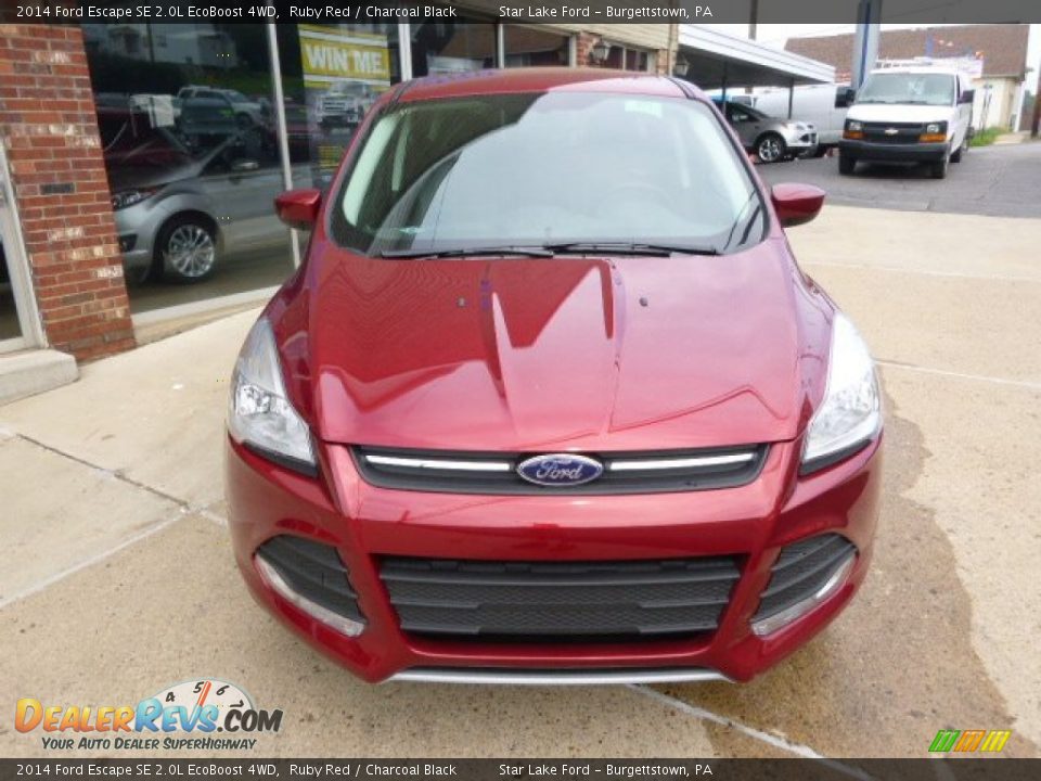 2014 Ford Escape SE 2.0L EcoBoost 4WD Ruby Red / Charcoal Black Photo #2