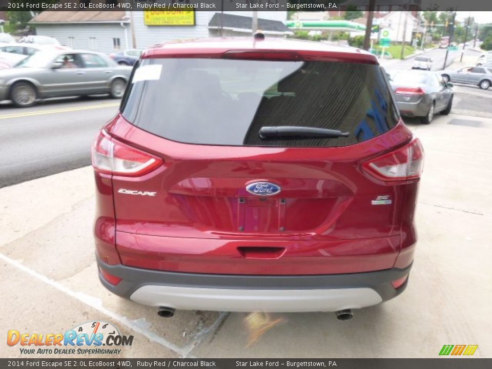 2014 Ford Escape SE 2.0L EcoBoost 4WD Ruby Red / Charcoal Black Photo #5