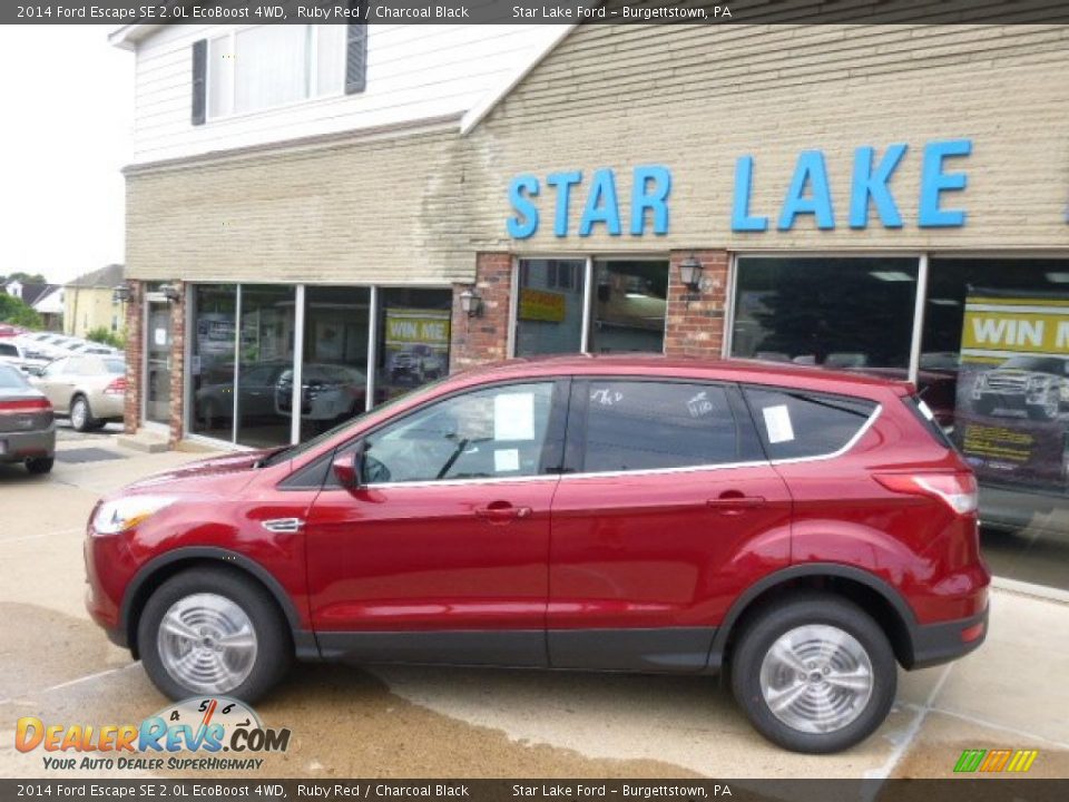2014 Ford Escape SE 2.0L EcoBoost 4WD Ruby Red / Charcoal Black Photo #7