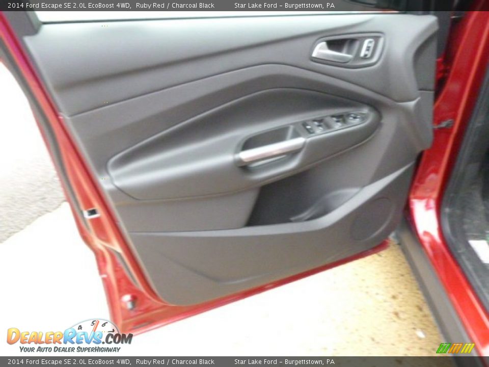 2014 Ford Escape SE 2.0L EcoBoost 4WD Ruby Red / Charcoal Black Photo #10