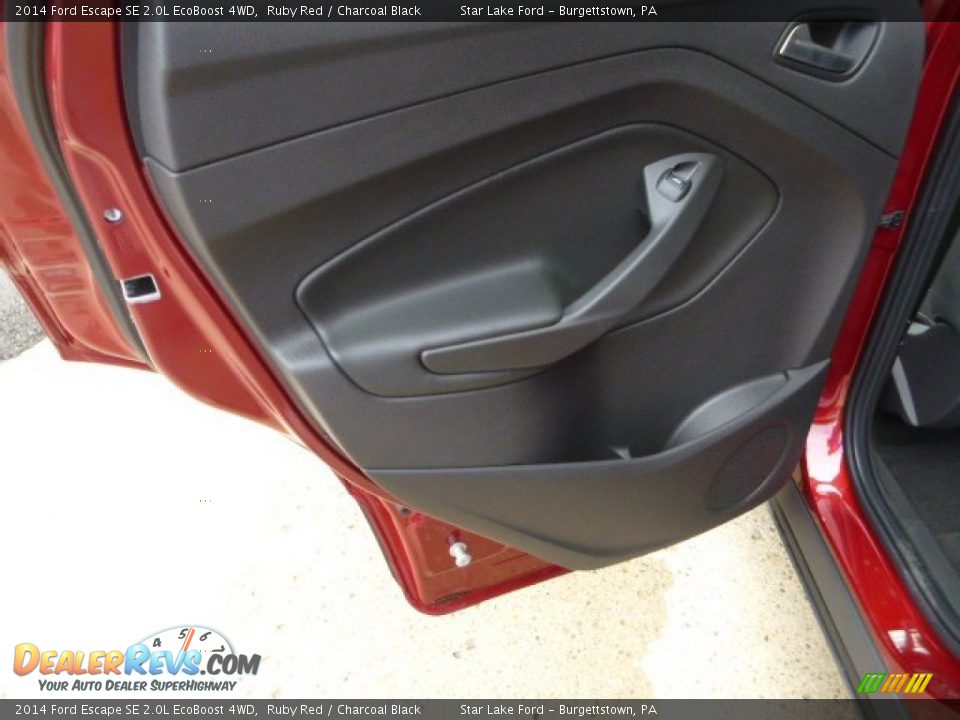2014 Ford Escape SE 2.0L EcoBoost 4WD Ruby Red / Charcoal Black Photo #12