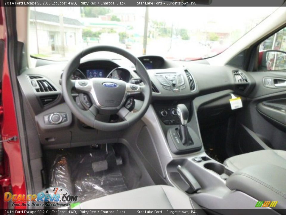 2014 Ford Escape SE 2.0L EcoBoost 4WD Ruby Red / Charcoal Black Photo #13