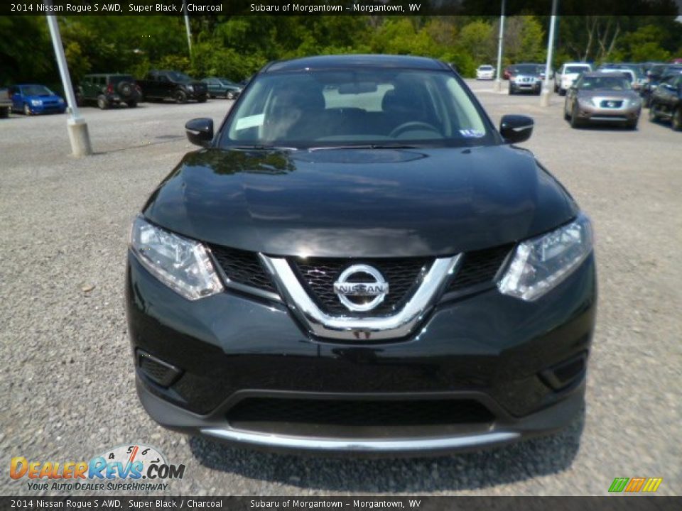 2014 Nissan Rogue S AWD Super Black / Charcoal Photo #2