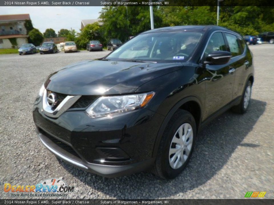 2014 Nissan Rogue S AWD Super Black / Charcoal Photo #3