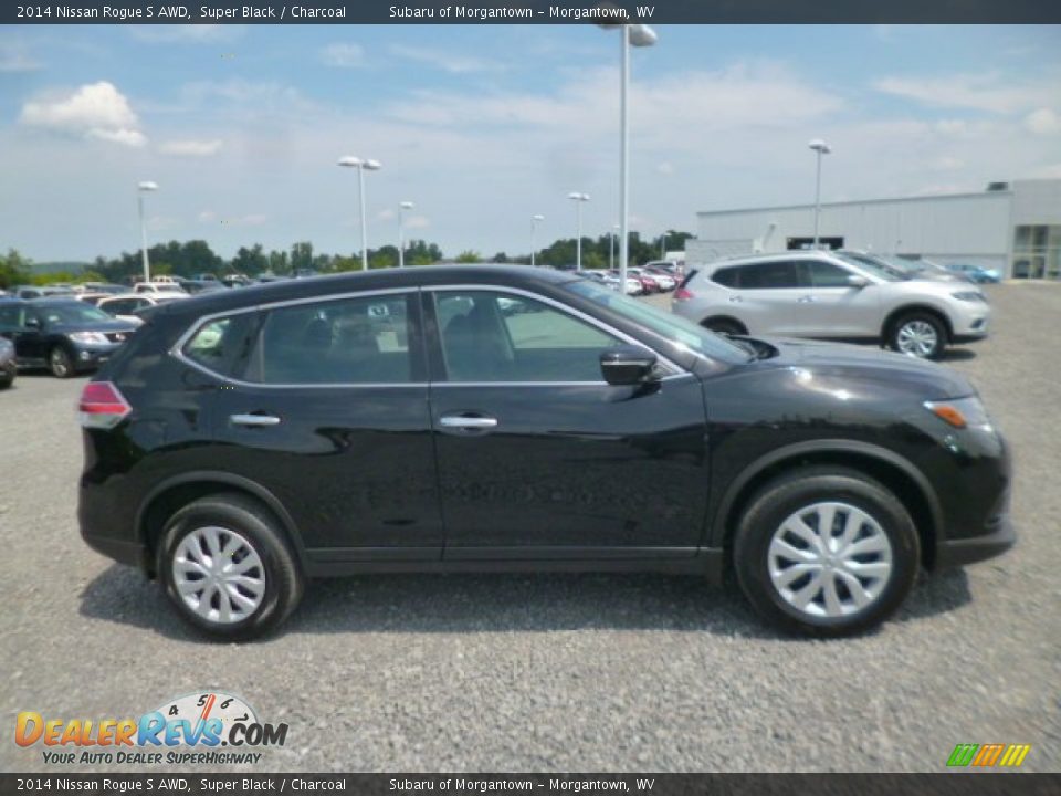 2014 Nissan Rogue S AWD Super Black / Charcoal Photo #8