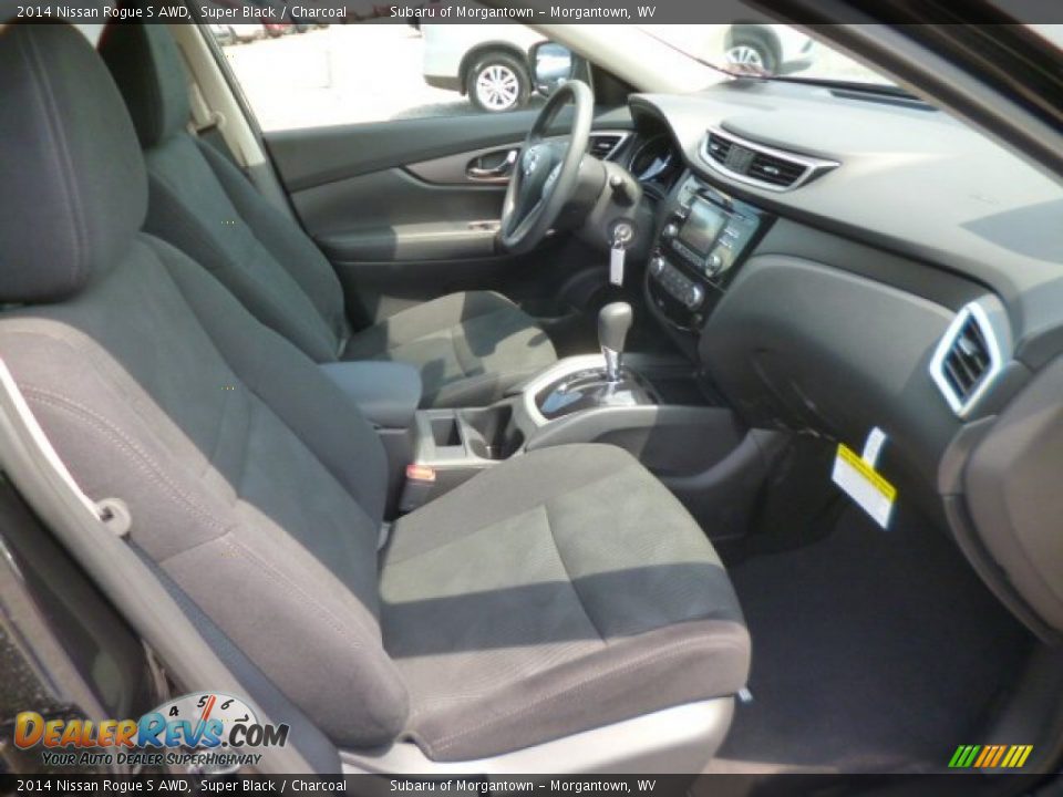 2014 Nissan Rogue S AWD Super Black / Charcoal Photo #10