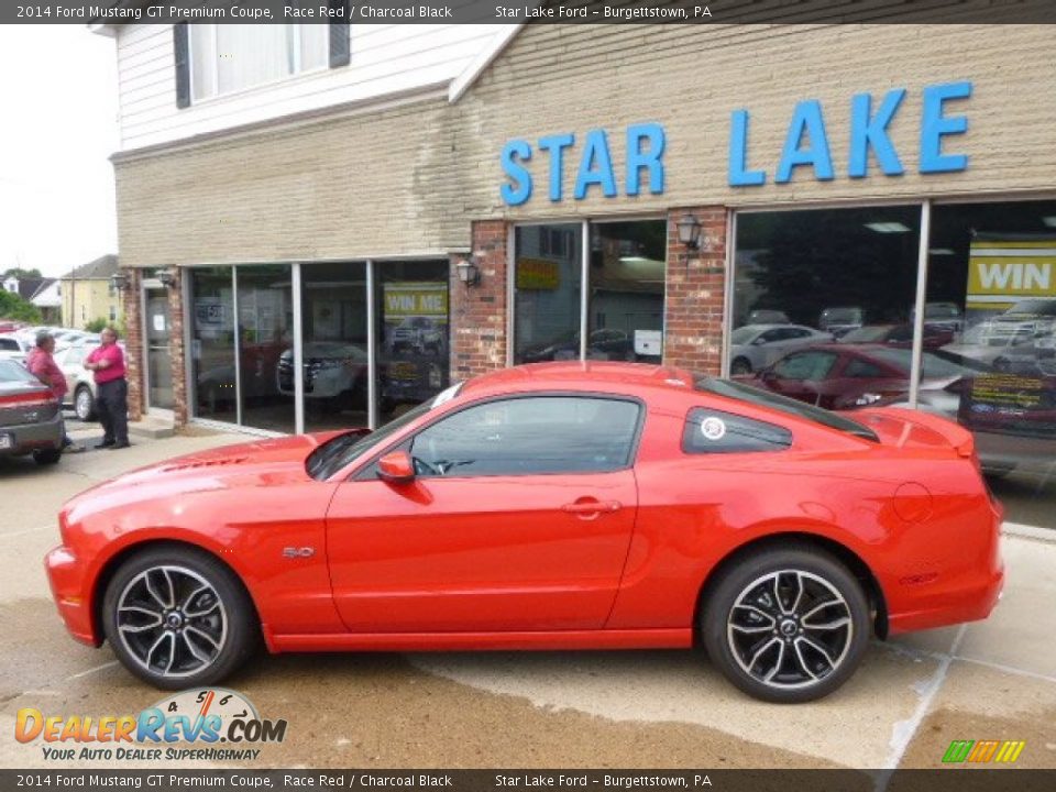 2014 Ford Mustang GT Premium Coupe Race Red / Charcoal Black Photo #8