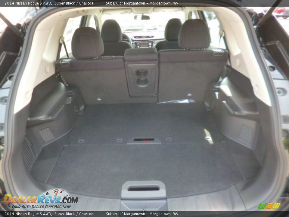 2014 Nissan Rogue S AWD Super Black / Charcoal Photo #12
