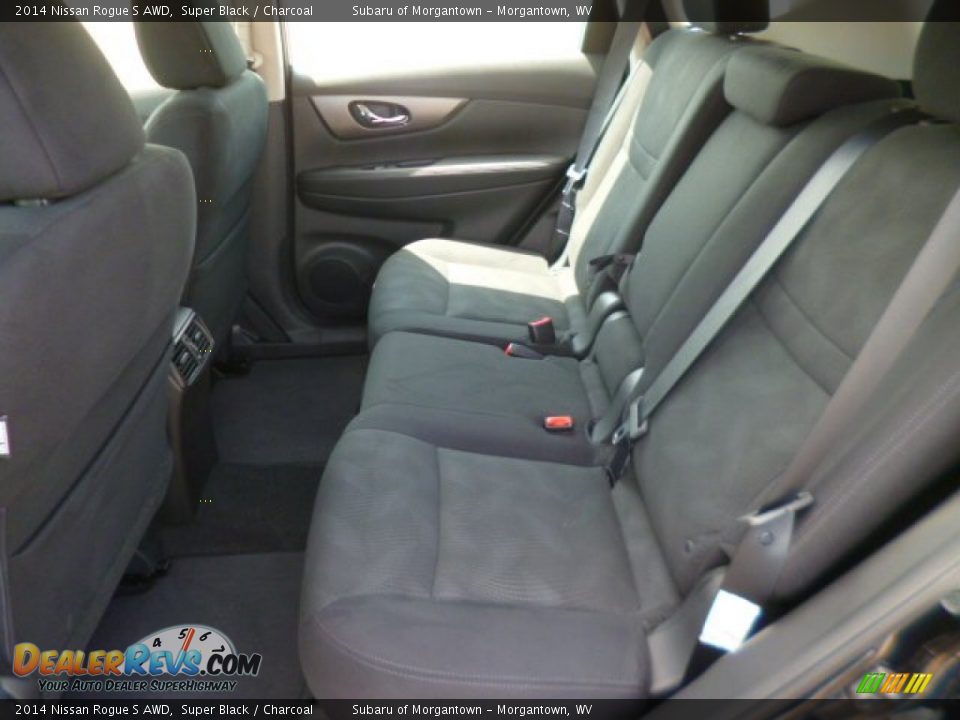 2014 Nissan Rogue S AWD Super Black / Charcoal Photo #13