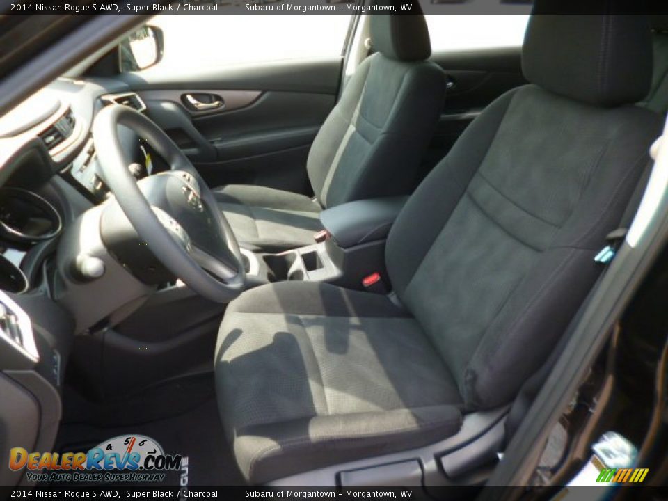 2014 Nissan Rogue S AWD Super Black / Charcoal Photo #15