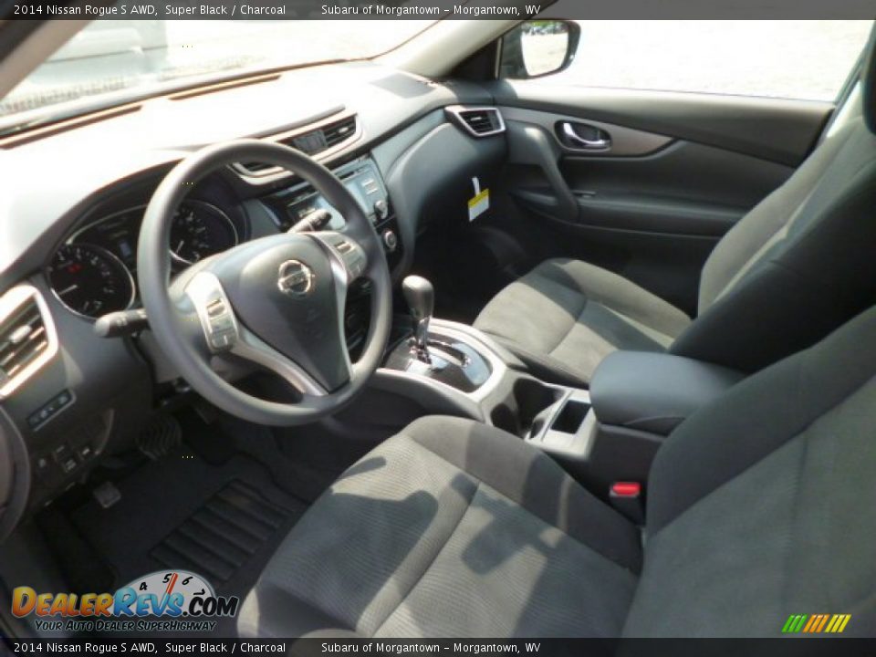 2014 Nissan Rogue S AWD Super Black / Charcoal Photo #16