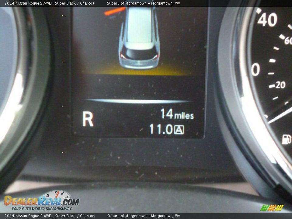 2014 Nissan Rogue S AWD Super Black / Charcoal Photo #20