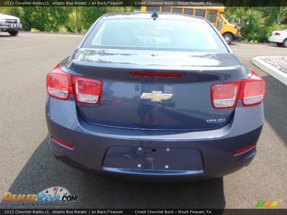 2013 Chevrolet Malibu LS Atlantis Blue Metallic / Jet Black/Titanium Photo #8