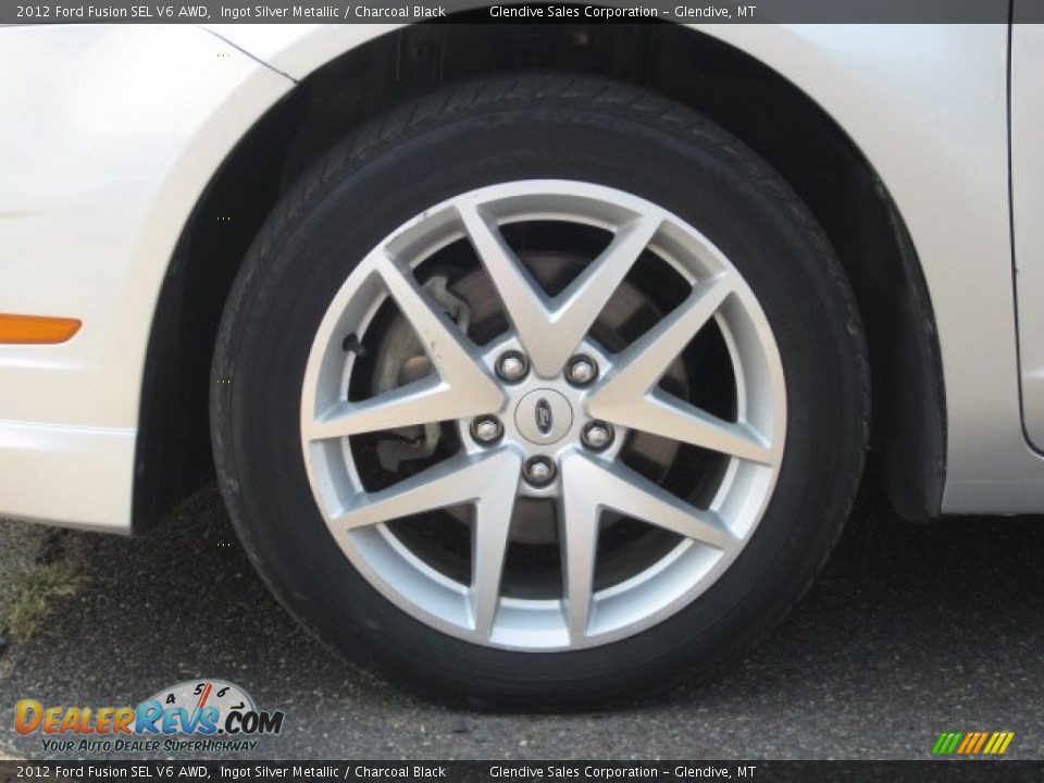 2012 Ford Fusion SEL V6 AWD Ingot Silver Metallic / Charcoal Black Photo #17