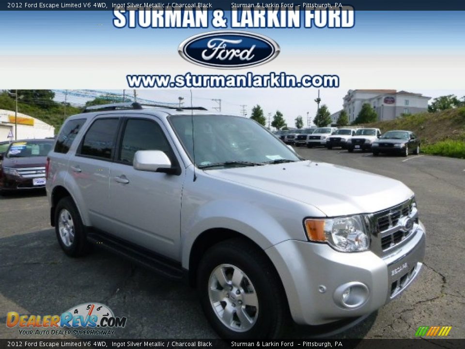 2012 Ford Escape Limited V6 4WD Ingot Silver Metallic / Charcoal Black Photo #1