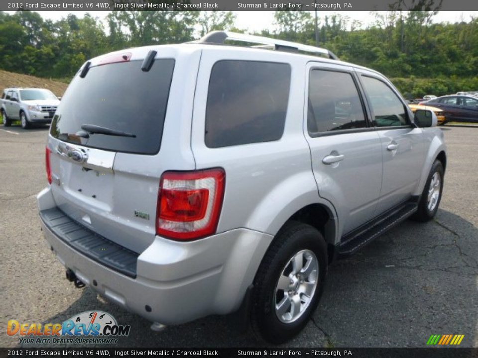 2012 Ford Escape Limited V6 4WD Ingot Silver Metallic / Charcoal Black Photo #2