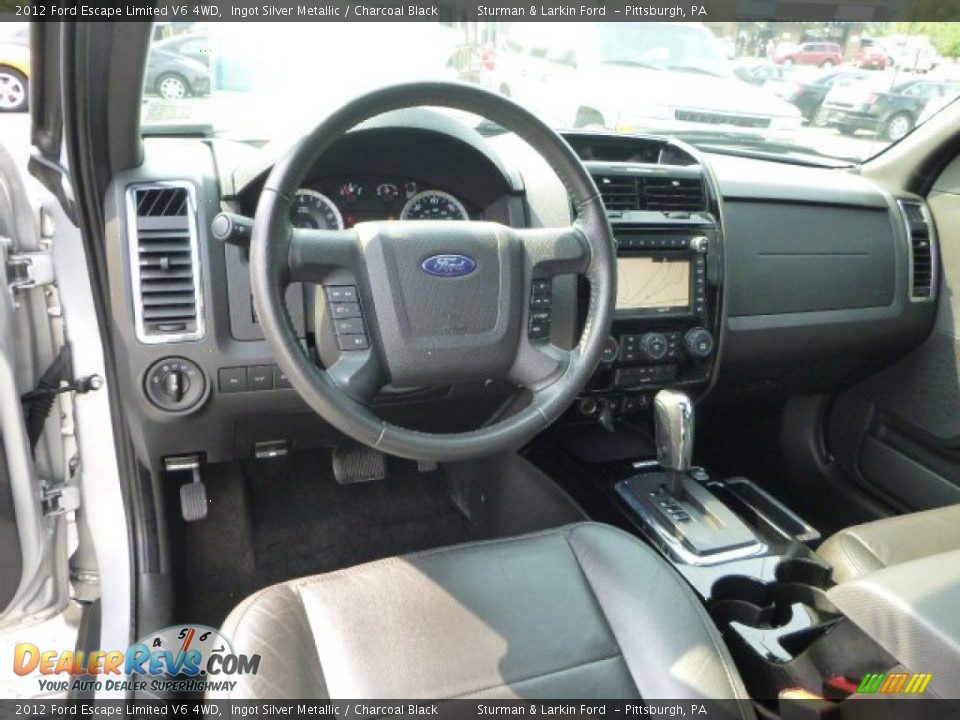 2012 Ford Escape Limited V6 4WD Ingot Silver Metallic / Charcoal Black Photo #10