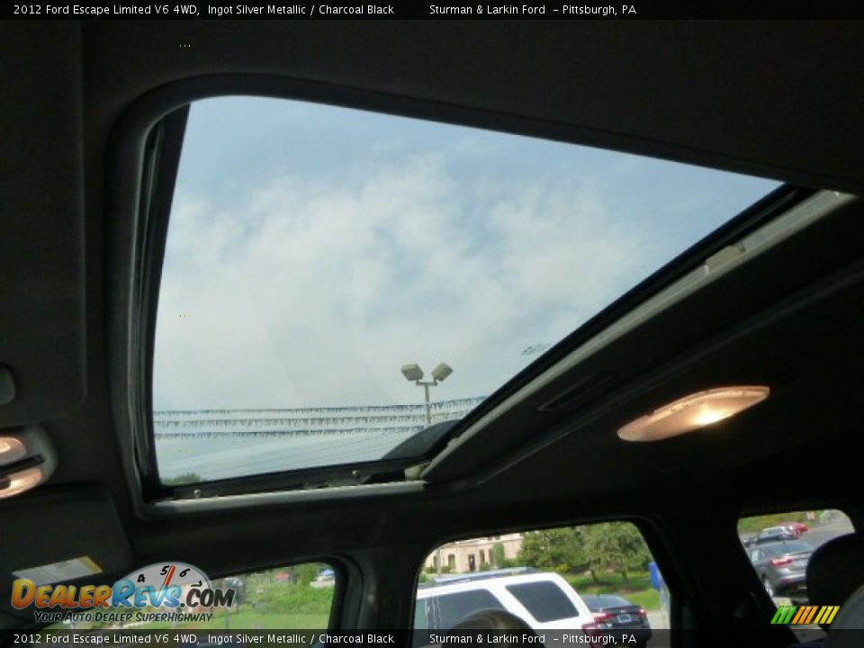 2012 Ford Escape Limited V6 4WD Ingot Silver Metallic / Charcoal Black Photo #12