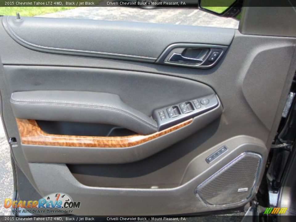 2015 Chevrolet Tahoe LTZ 4WD Black / Jet Black Photo #12