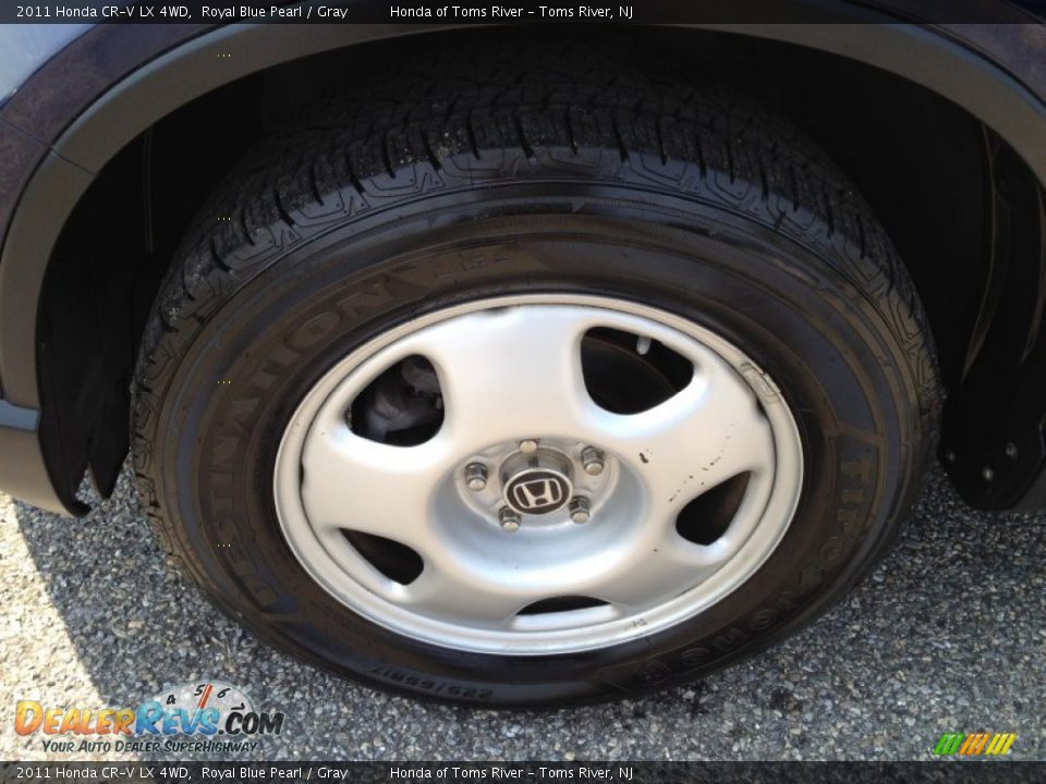 2011 Honda CR-V LX 4WD Royal Blue Pearl / Gray Photo #3