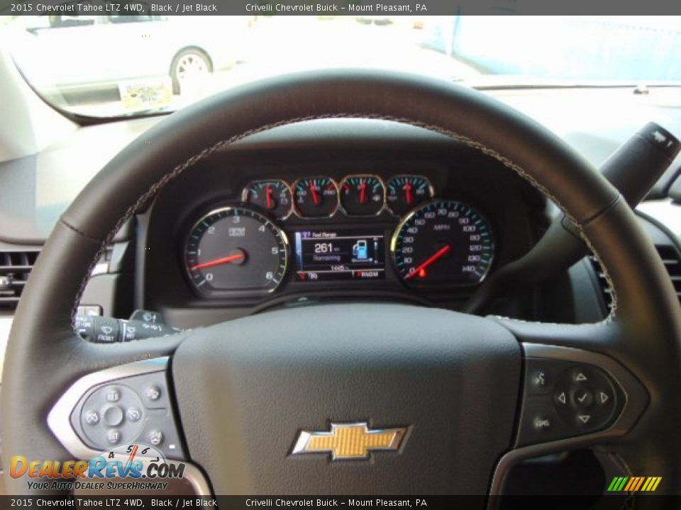 2015 Chevrolet Tahoe LTZ 4WD Black / Jet Black Photo #25