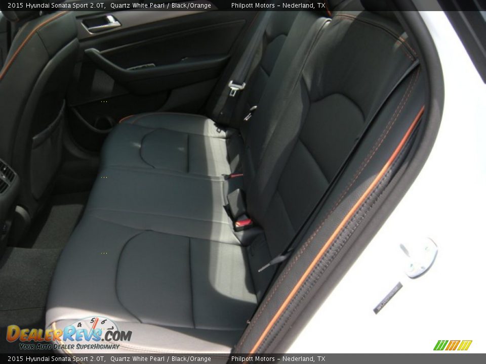 Rear Seat of 2015 Hyundai Sonata Sport 2.0T Photo #21