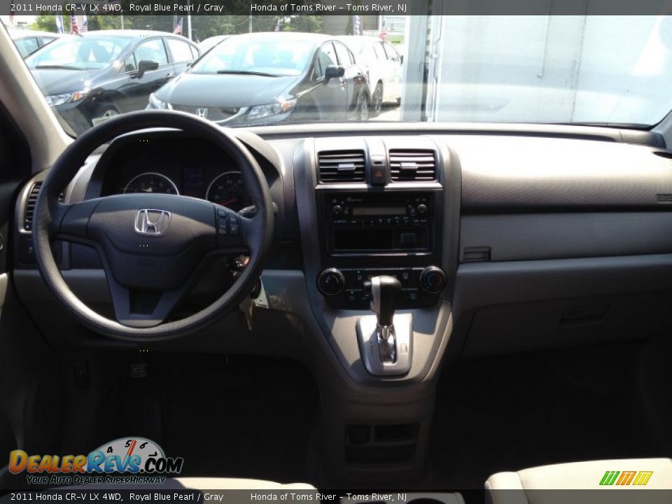 2011 Honda CR-V LX 4WD Royal Blue Pearl / Gray Photo #12
