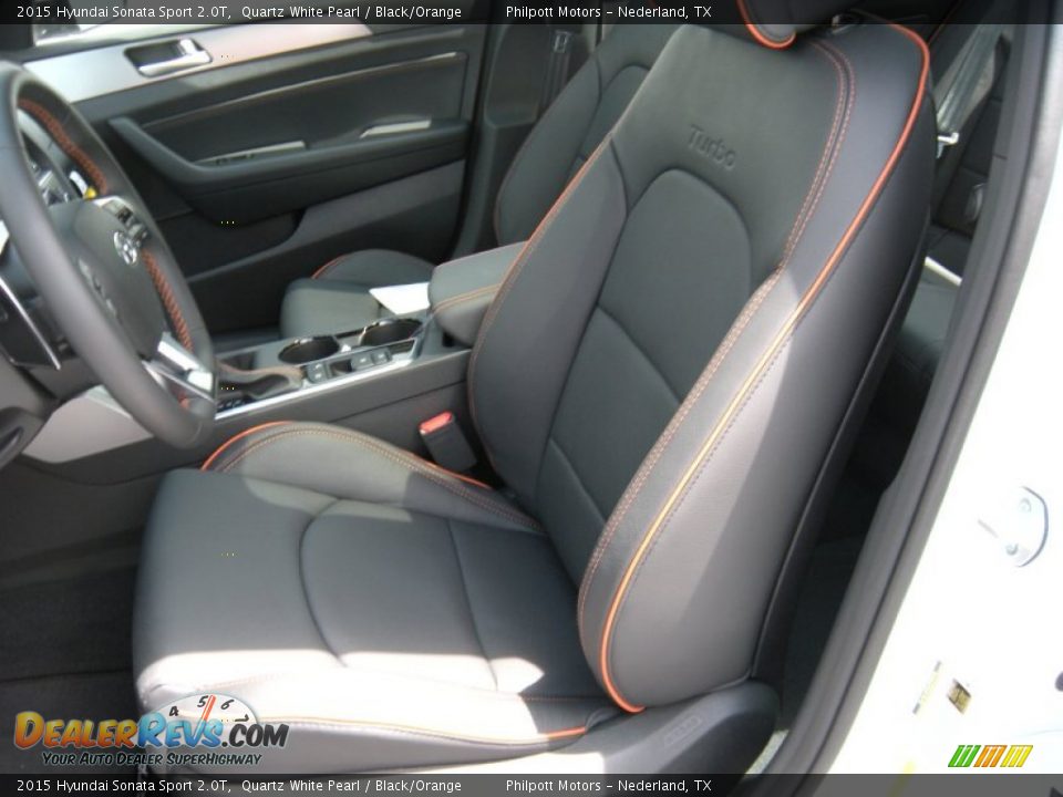 Front Seat of 2015 Hyundai Sonata Sport 2.0T Photo #24