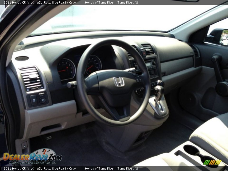 2011 Honda CR-V LX 4WD Royal Blue Pearl / Gray Photo #14