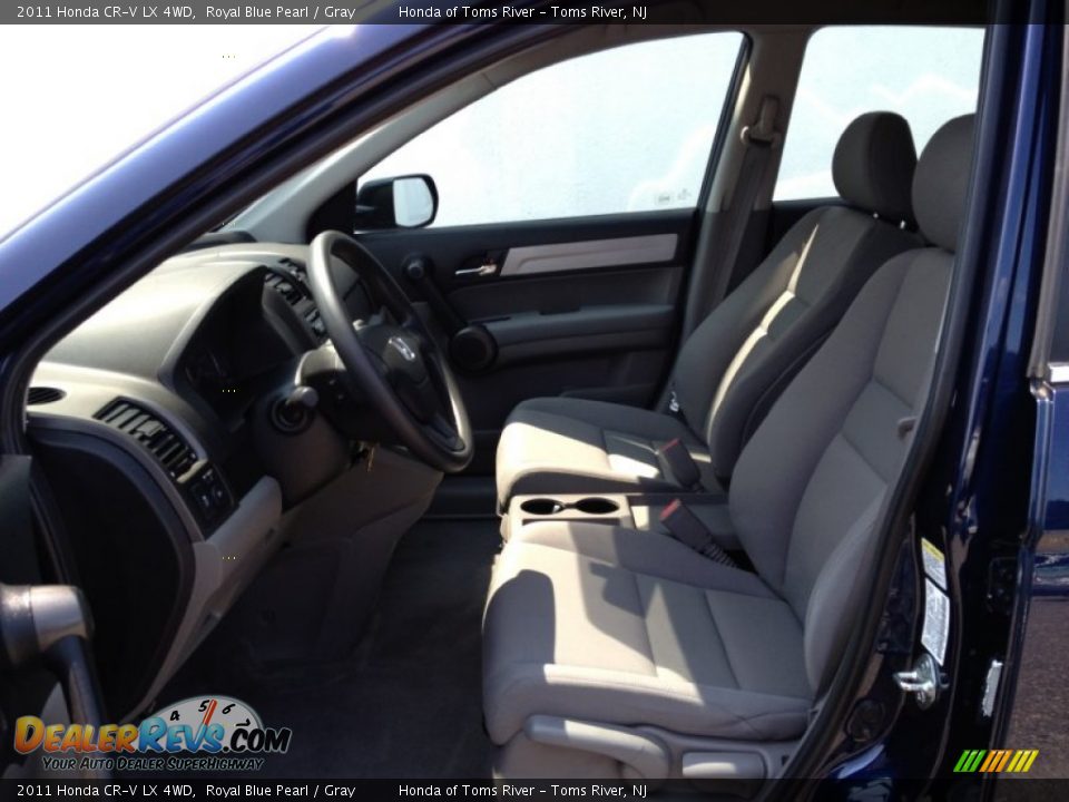 2011 Honda CR-V LX 4WD Royal Blue Pearl / Gray Photo #15