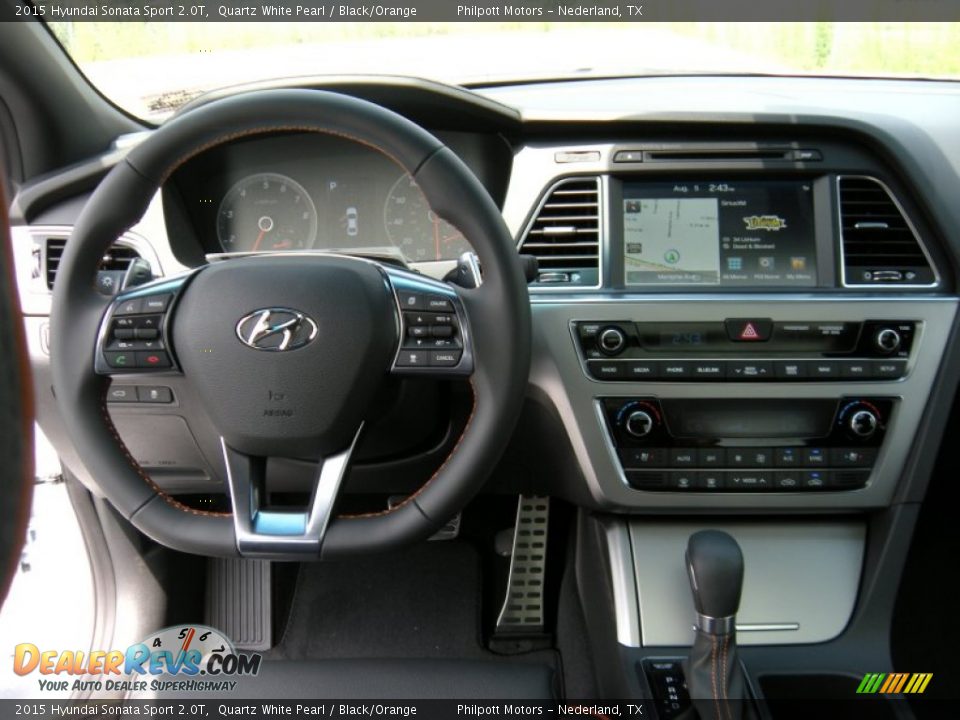 Dashboard of 2015 Hyundai Sonata Sport 2.0T Photo #27