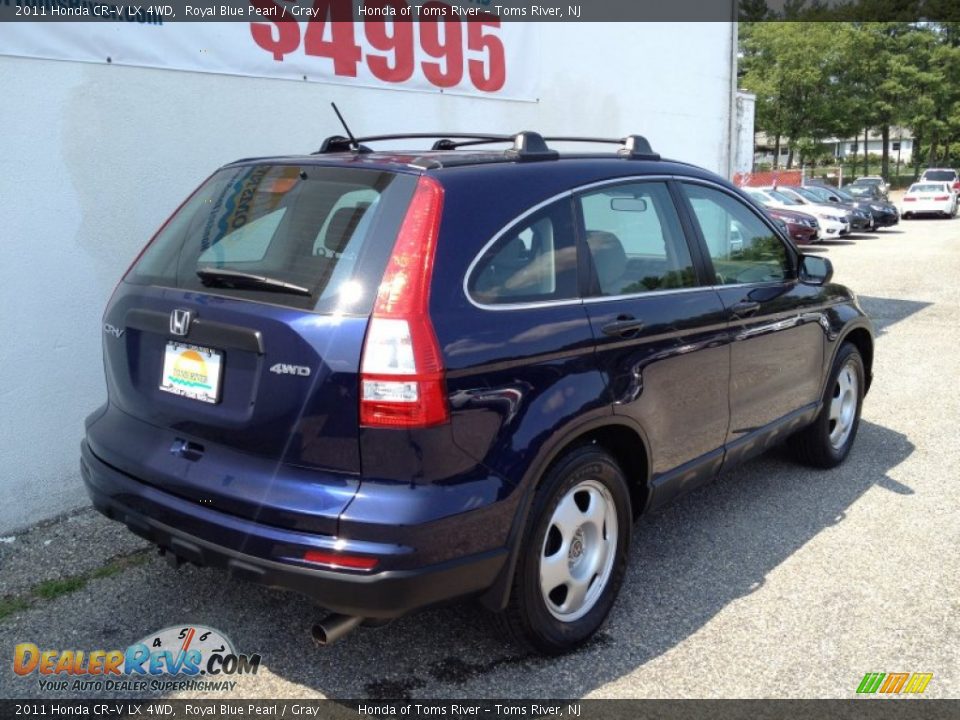 2011 Honda CR-V LX 4WD Royal Blue Pearl / Gray Photo #19