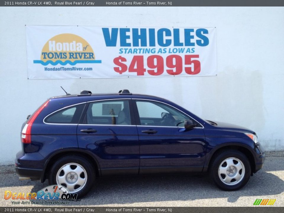 2011 Honda CR-V LX 4WD Royal Blue Pearl / Gray Photo #23