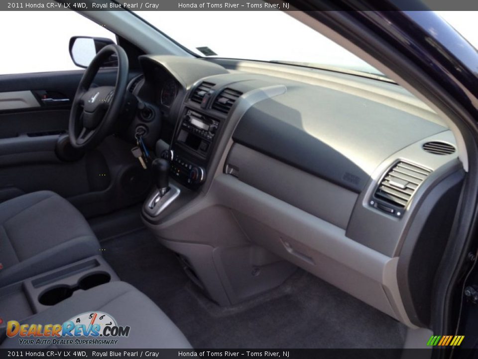 2011 Honda CR-V LX 4WD Royal Blue Pearl / Gray Photo #25