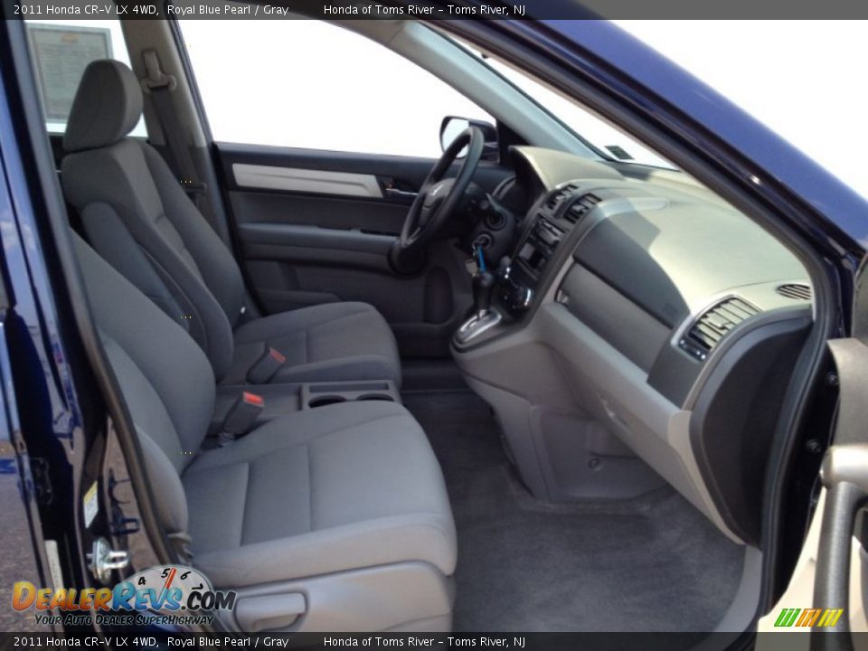 2011 Honda CR-V LX 4WD Royal Blue Pearl / Gray Photo #26