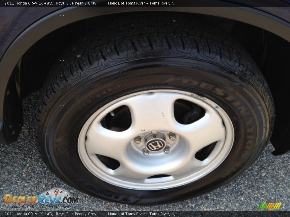 2011 Honda CR-V LX 4WD Royal Blue Pearl / Gray Photo #27