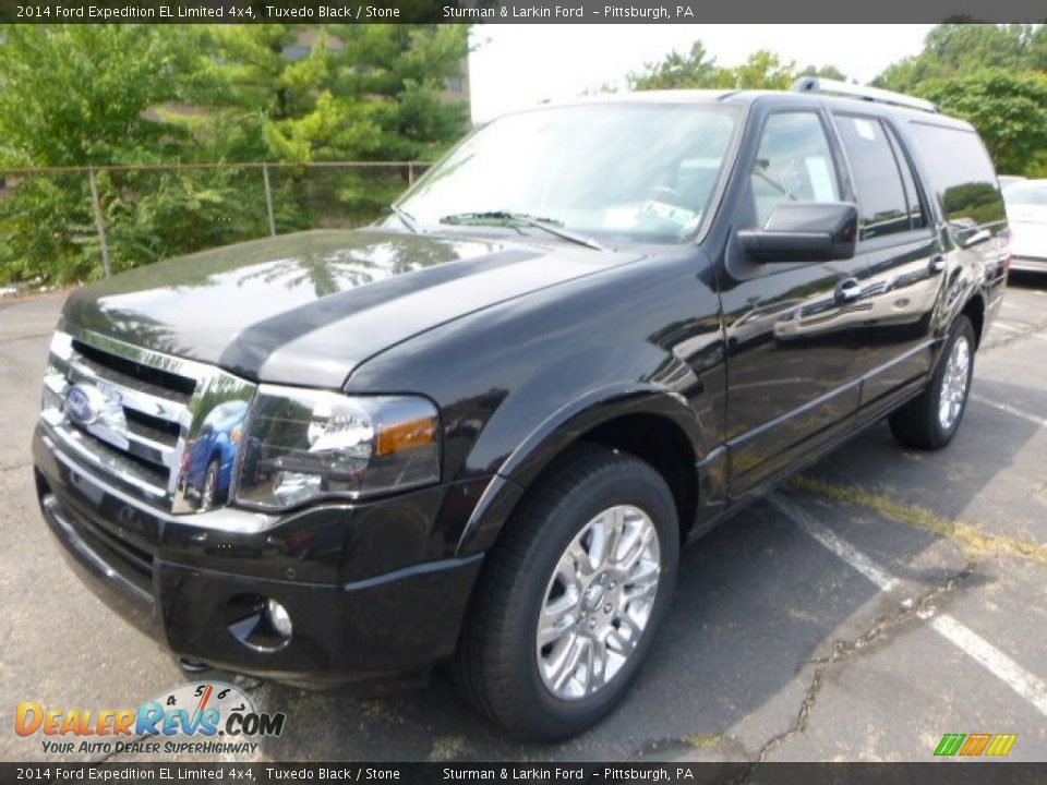 2014 Ford Expedition EL Limited 4x4 Tuxedo Black / Stone Photo #4
