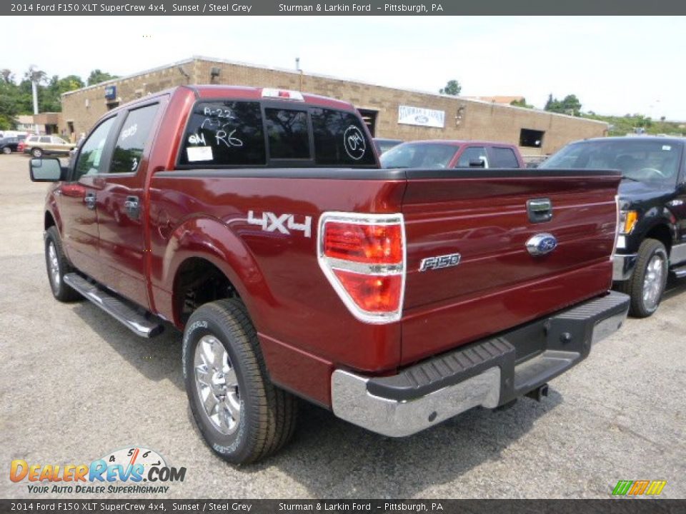 2014 Ford F150 XLT SuperCrew 4x4 Sunset / Steel Grey Photo #4